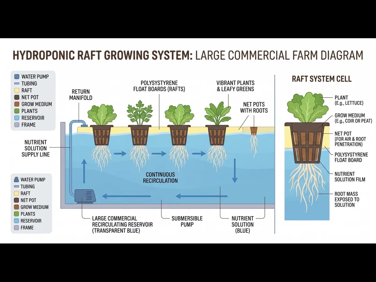 Raft DWC (Float-Bed)